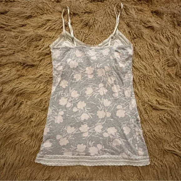Y2K American Eagle Outfitters Floral Lace Babydoll Cami Soft Girl Vintage Sz SM - Picture 7 of 12